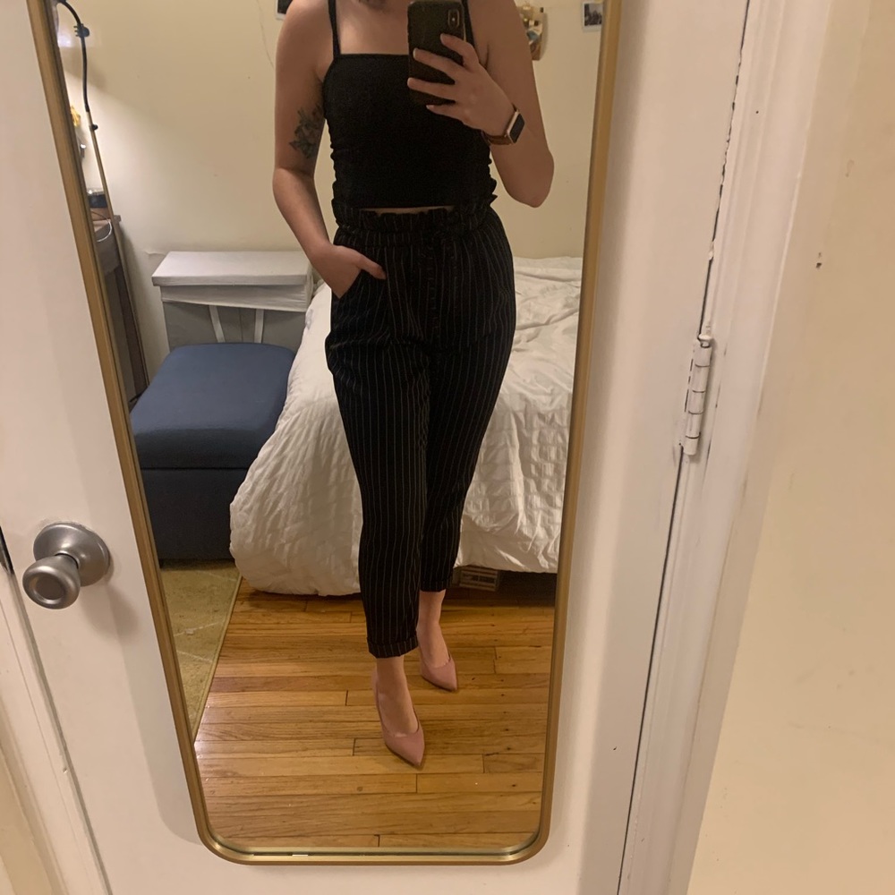Pinstripe pants